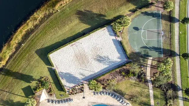 Quadra de vôlei de areia do Storey Lake Resort, Kissimmee, Flórida